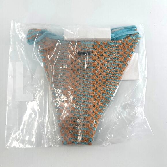 Triangl Vinca Serna Sparkle Crochet Triangle Bikini Bottom Size S - Picture 5 of 10